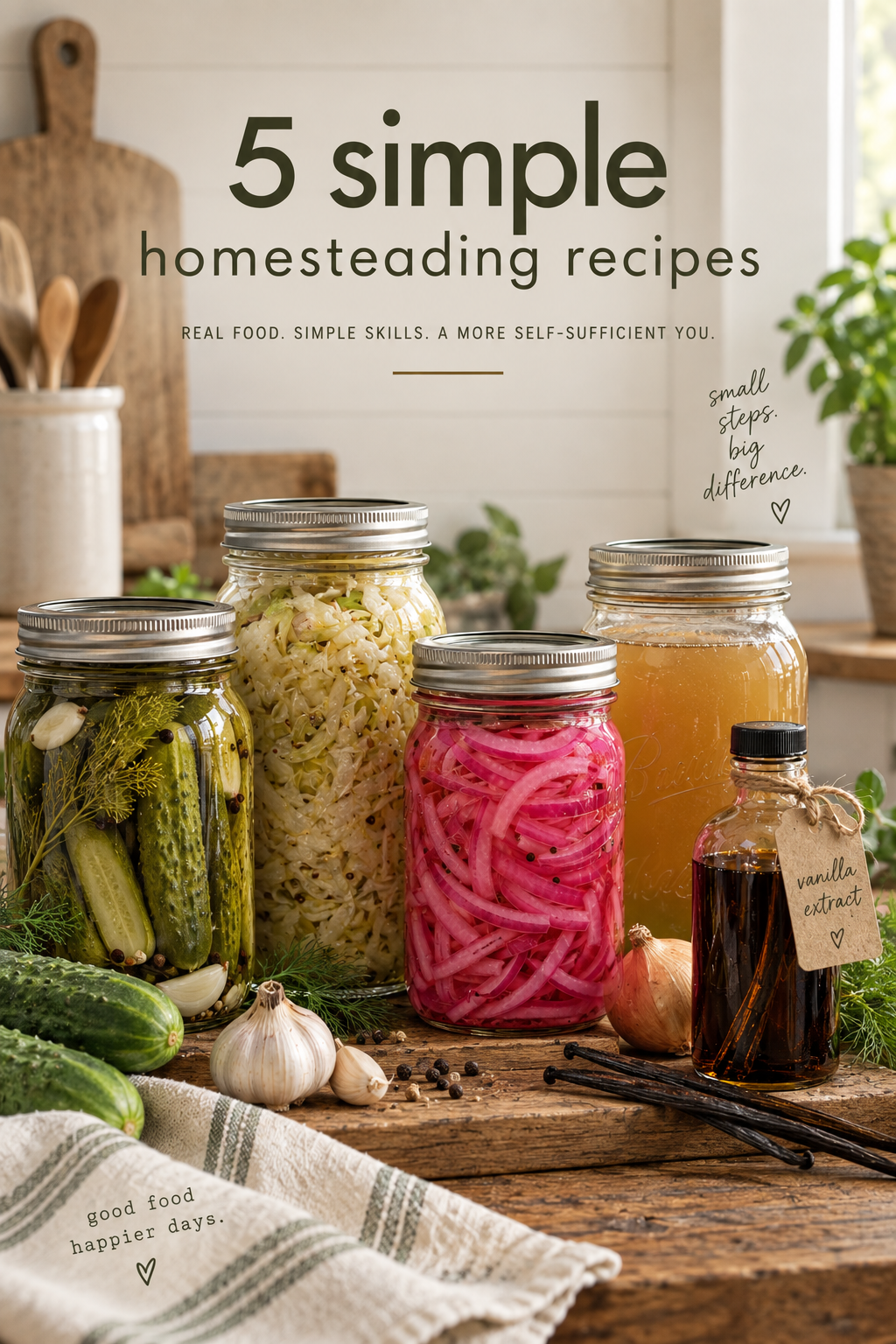 5 Simple Homesteading Recipes Anyone Can Make