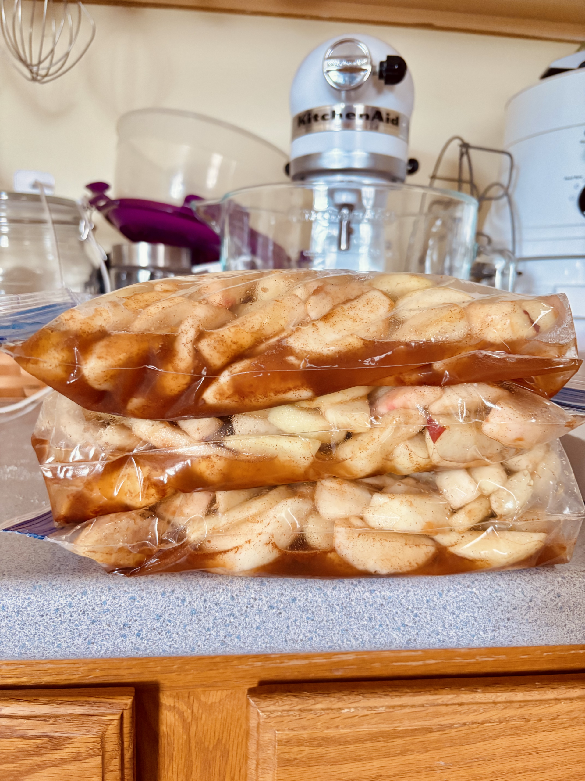 Easy Freezer Apple Pie Filling